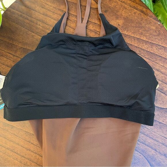 Gap GapFit Brown Studio Bra Racerback NWT small - Picture 5 of 6